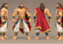 create 3d low poly character models, rigging, animation and game assets